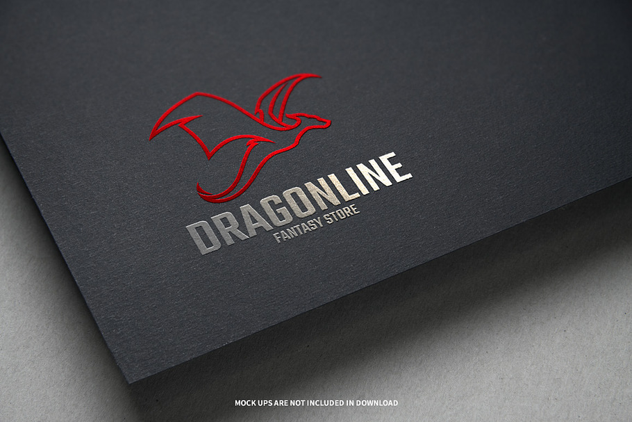 Dragon Line Logo Template