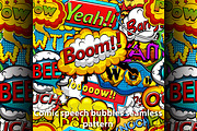 Multicolored comics speech bubbles 