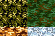 Military camouflage patterns