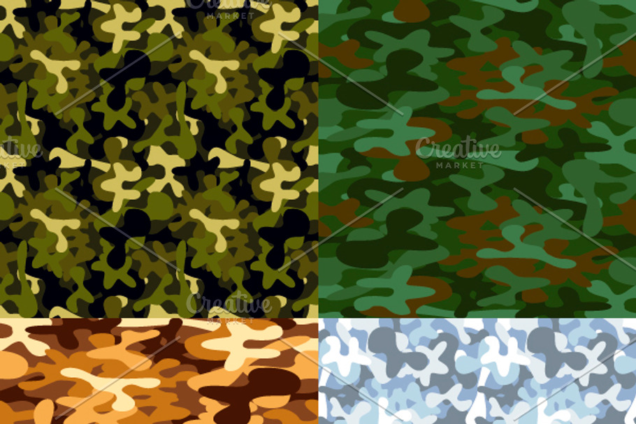 Military camouflage patterns in Patterns - product preview 8