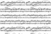 Abstract music sheet on white