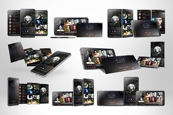 Samsung Smartphone Mockups in Mobile & Web Mockups - product preview 2
