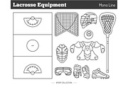 Vector lacrosse game design elements