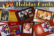Holiday Cards V1 Photoshop Templates