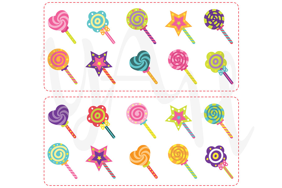 Sweets Candy and Lollipop set