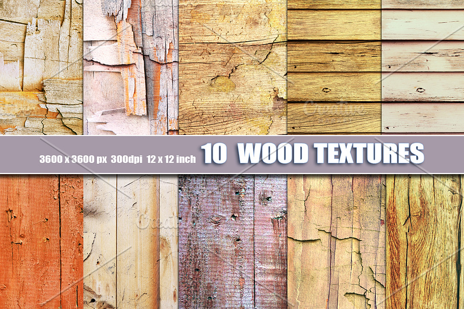 10 OLD DISTRESSED WOOD BACKGROUNDS in Textures - product preview 8