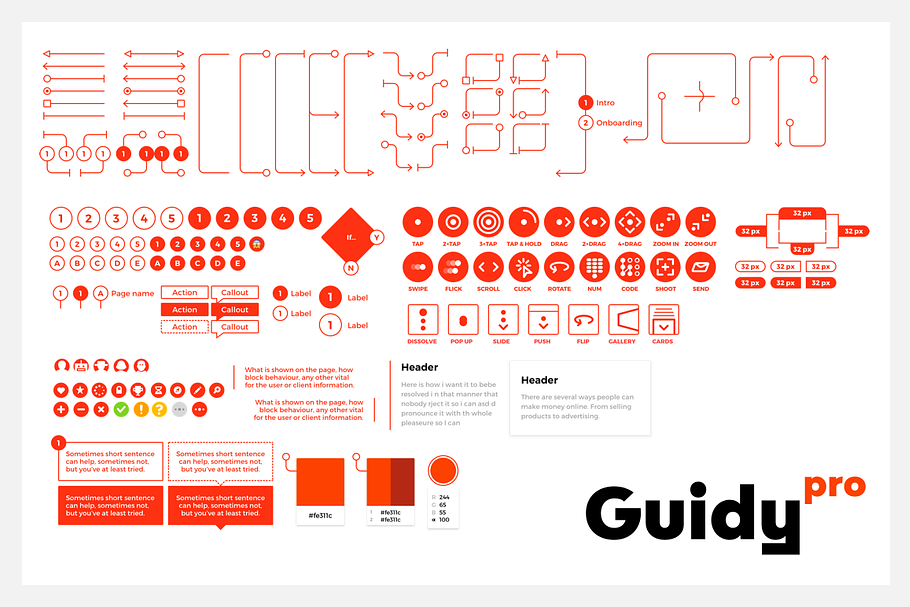 Guidy. Flowmaps & Annotations Kit
