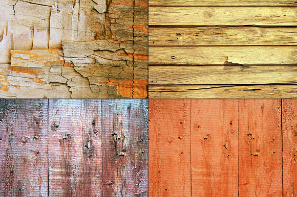 10 OLD DISTRESSED WOOD BACKGROUNDS in Textures - product preview 2