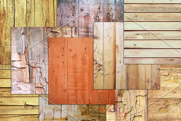 10 OLD DISTRESSED WOOD BACKGROUNDS in Textures - product preview 3