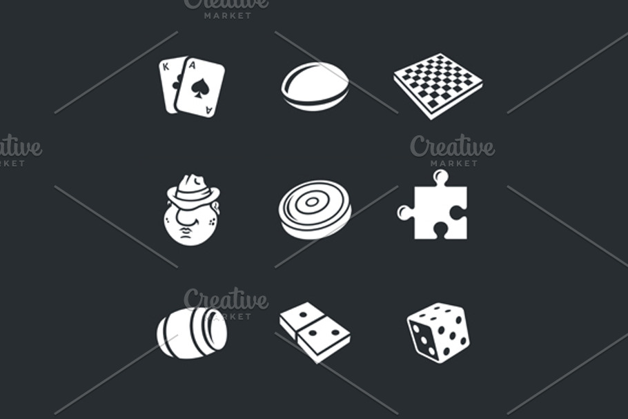 Board games in Game Icons - product preview 8