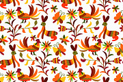 Otomi styled seamless patterns