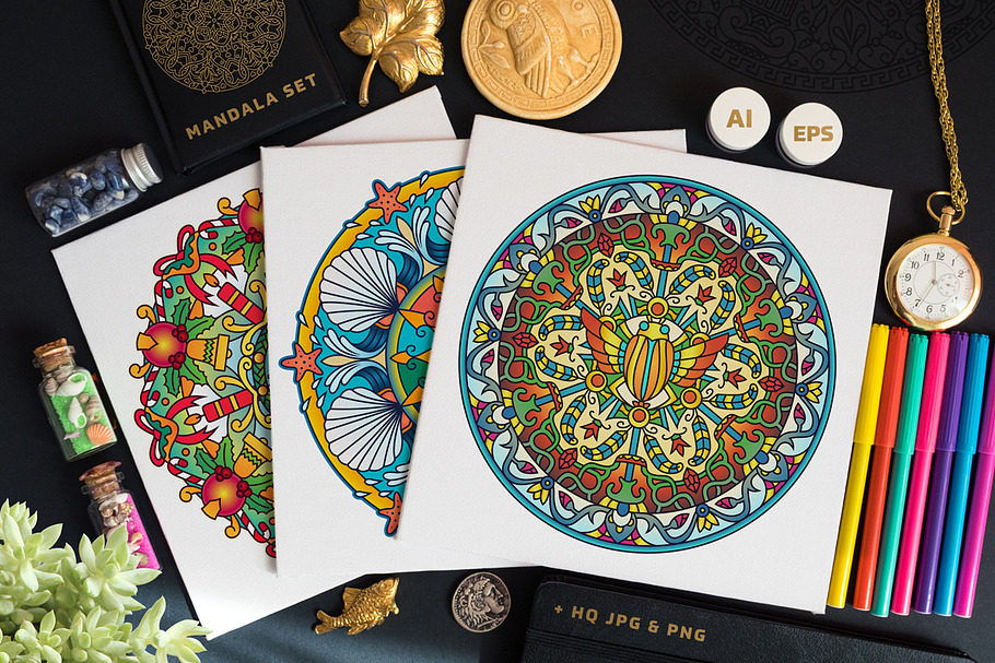 Seasonal and Holiday Mandalas in Illustrations - product preview 8