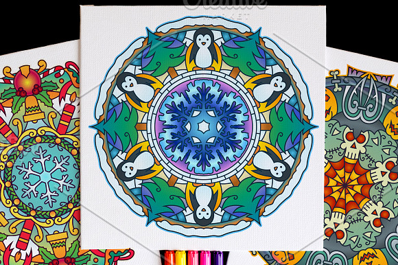 Seasonal and Holiday Mandalas in Illustrations - product preview 14
