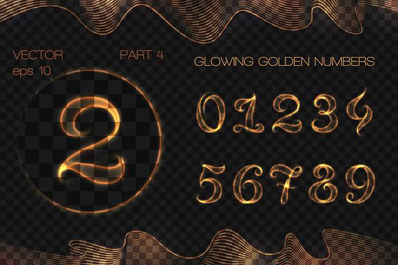8 GLOWING METAL FONTS / 8 BRUSHES in Fonts - product preview 4