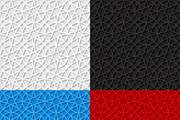 Set of traditional seamless patterns
