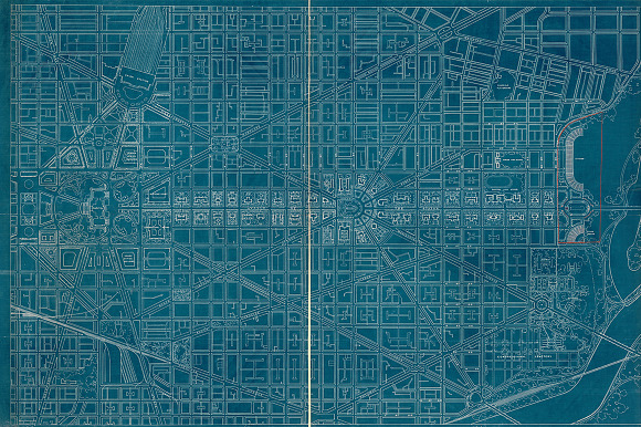 Antique Urban Plan Blueprints in Textures - product preview 9