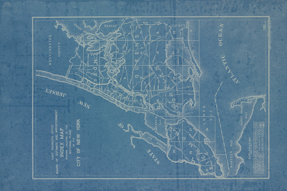 Antique Urban Plan Blueprints in Textures - product preview 12