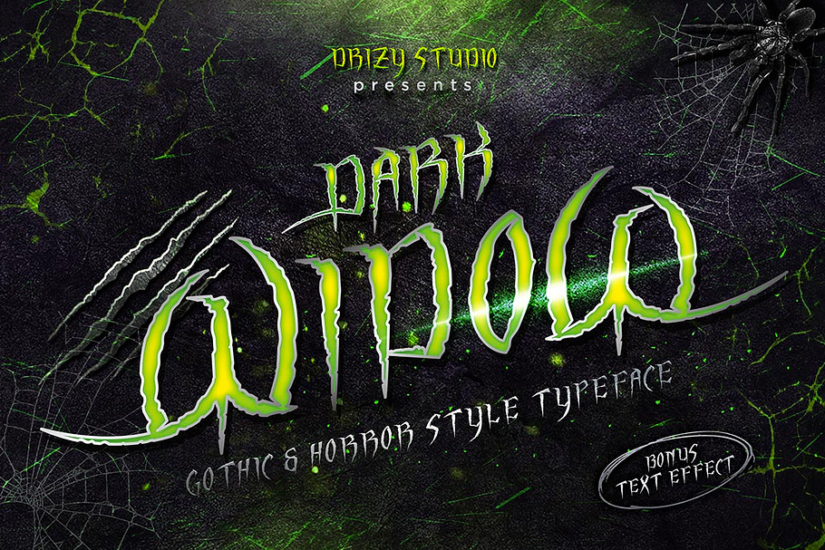 Dark Widow + Bonus Text Effect in Blackletter Fonts - product preview 8