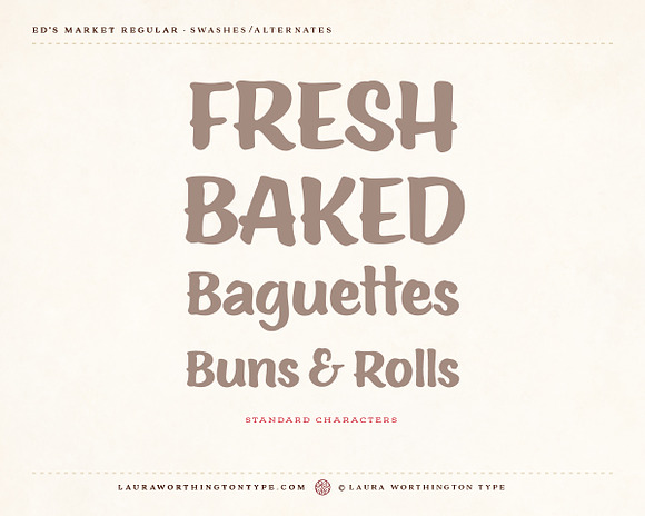 Ed's Market Collection in Display Fonts - product preview 100
