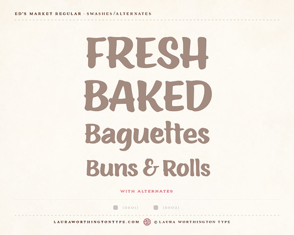 Ed's Market Collection in Display Fonts - product preview 101