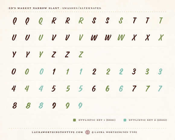 Ed's Market Narrow Slant in Display Fonts - product preview 7