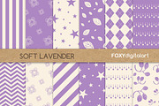 Lavender Digital Paper Scrapbook