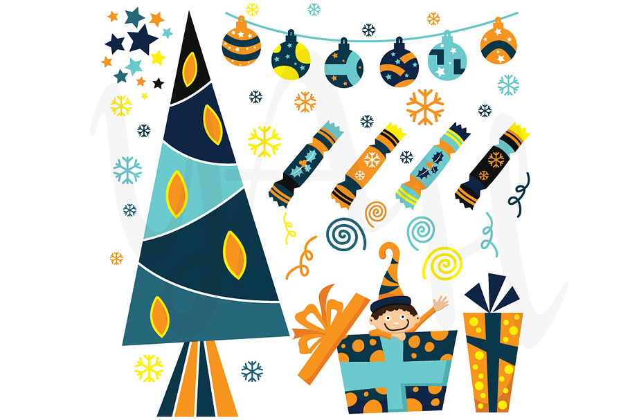 Christmas Clip Art in Illustrations - product preview 8
