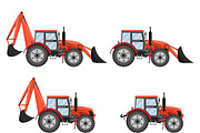 Tractor, excavator, bulldozer 