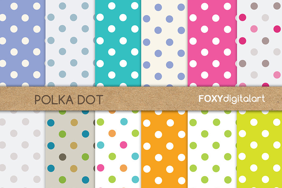 Polka Dot Scrapbook Paper Pack 