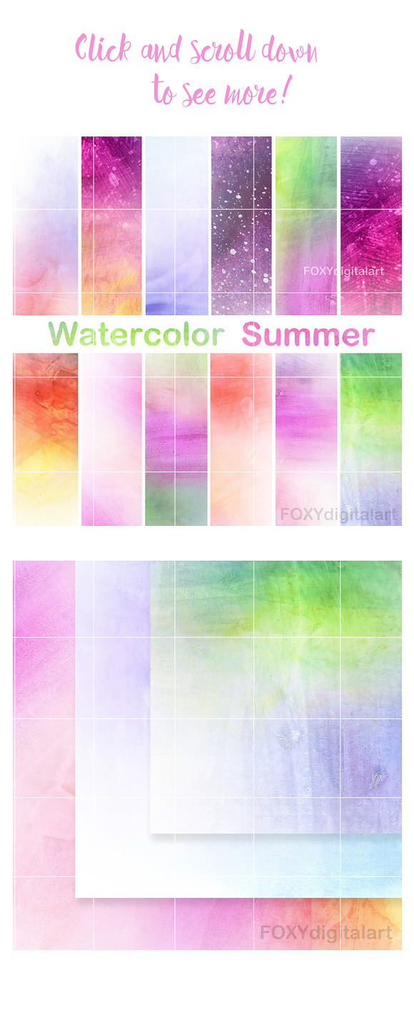 Watercolor Papers Digital Scrapbook  in Textures - product preview 2