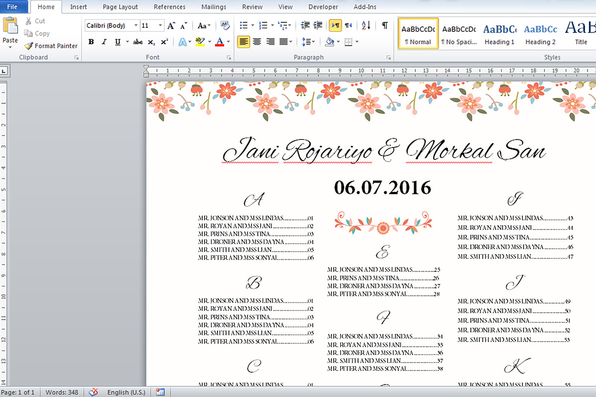 Wedding Seating Chart Poster in Stationery Templates - product preview 8