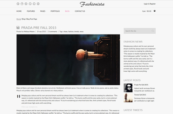 Fashionista - Fashion Ecommerce in HTML/CSS Themes - product preview 5