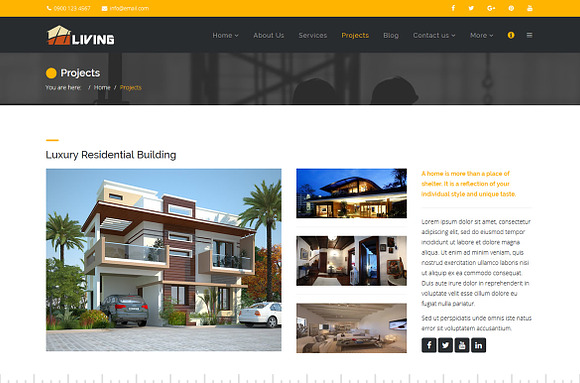 Living - Builder Html Template in HTML/CSS Themes - product preview 3