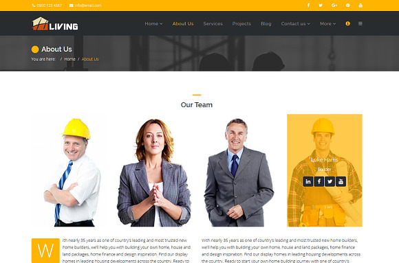 Living - Builder Html Template in HTML/CSS Themes - product preview 4