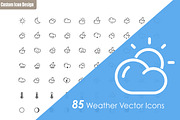 85 Weather Vector Icons