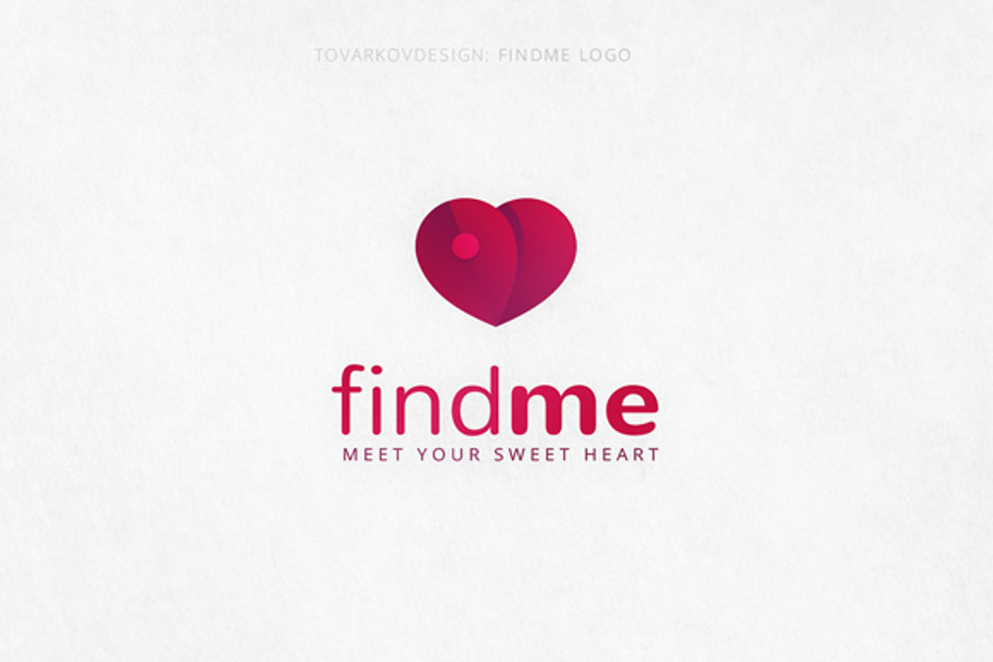 Findme Heart Logo Template