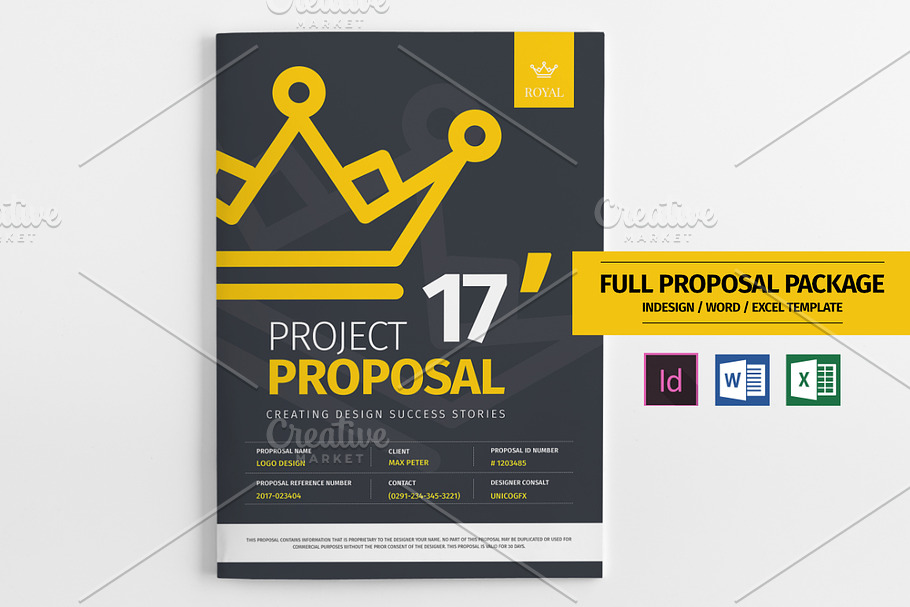 31 Page Full Proposal A4 / US Letter in Stationery Templates - product preview 8