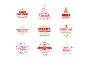 Vector Christmas Logo/Label set