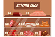  Meat market. Butcher shop