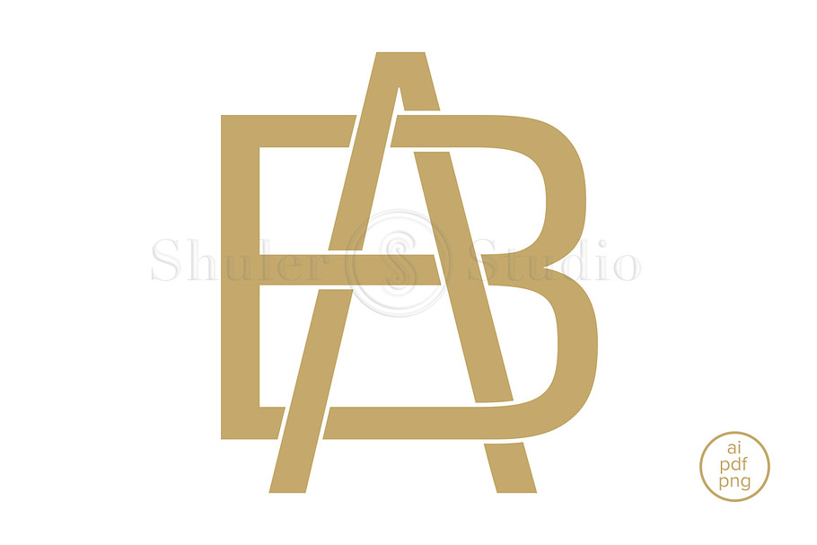 AB Monogram BA Monogram in Logo Templates - product preview 8
