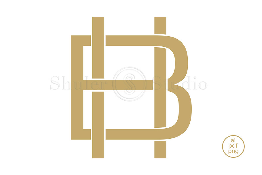 BH Monogram HB Monogram in Logo Templates - product preview 8