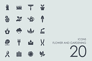 Flower and gardening icons