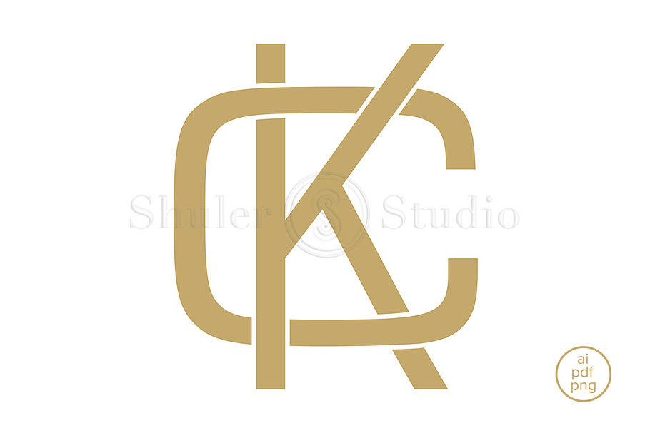 CK Monogram KC Monogram in Logo Templates - product preview 8