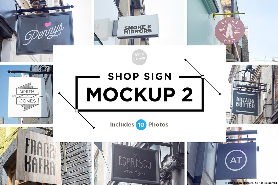 Shop sign mockup 2 in Mockup Templates - product preview 8