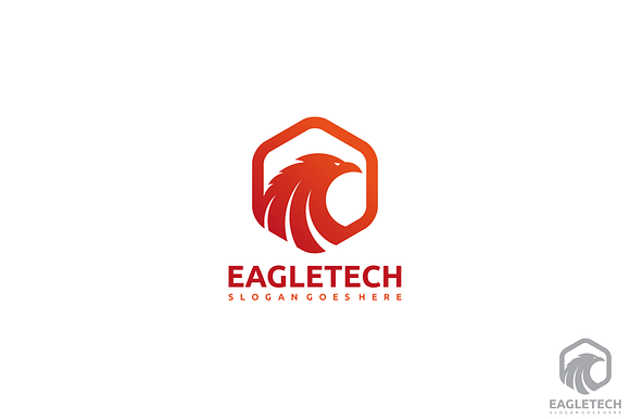 Eagle Hexagonal Logo in Logo Templates - product preview 1