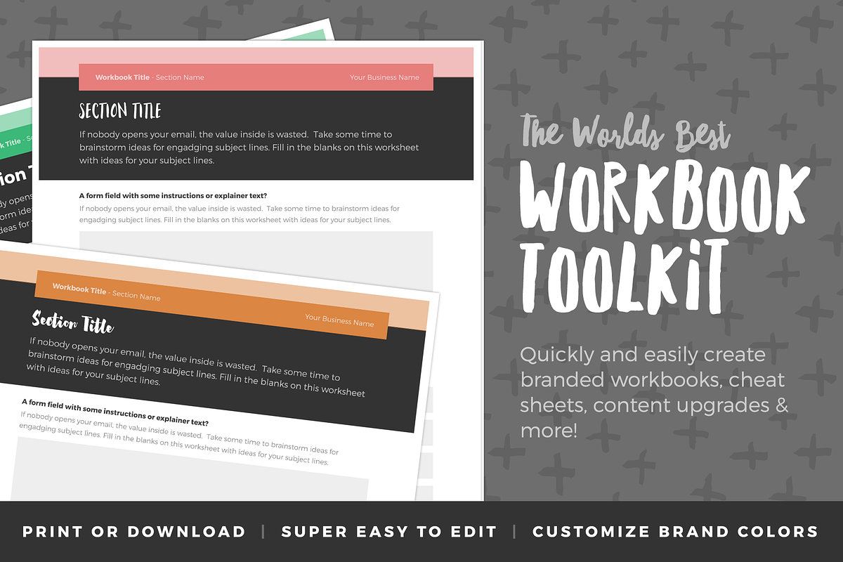 Workbook Template - Vol 7 in Stationery Templates - product preview 8