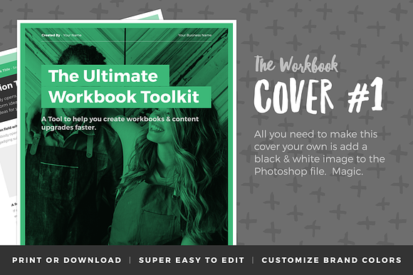 Workbook Template - Vol 7 in Stationery Templates - product preview 1