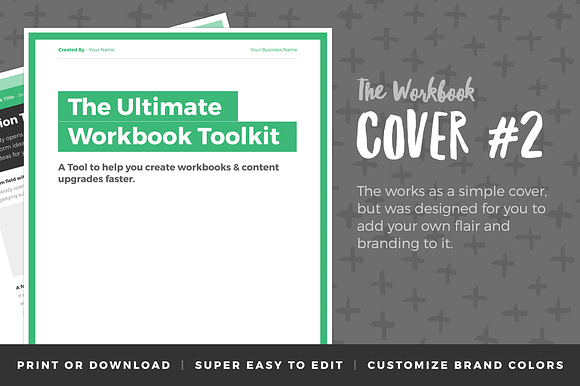Workbook Template - Vol 7 in Stationery Templates - product preview 2