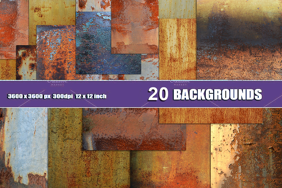 20 RUST TEXTURE BACKGROUNDS in Textures - product preview 8