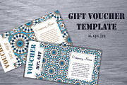 Set of gift voucher templates